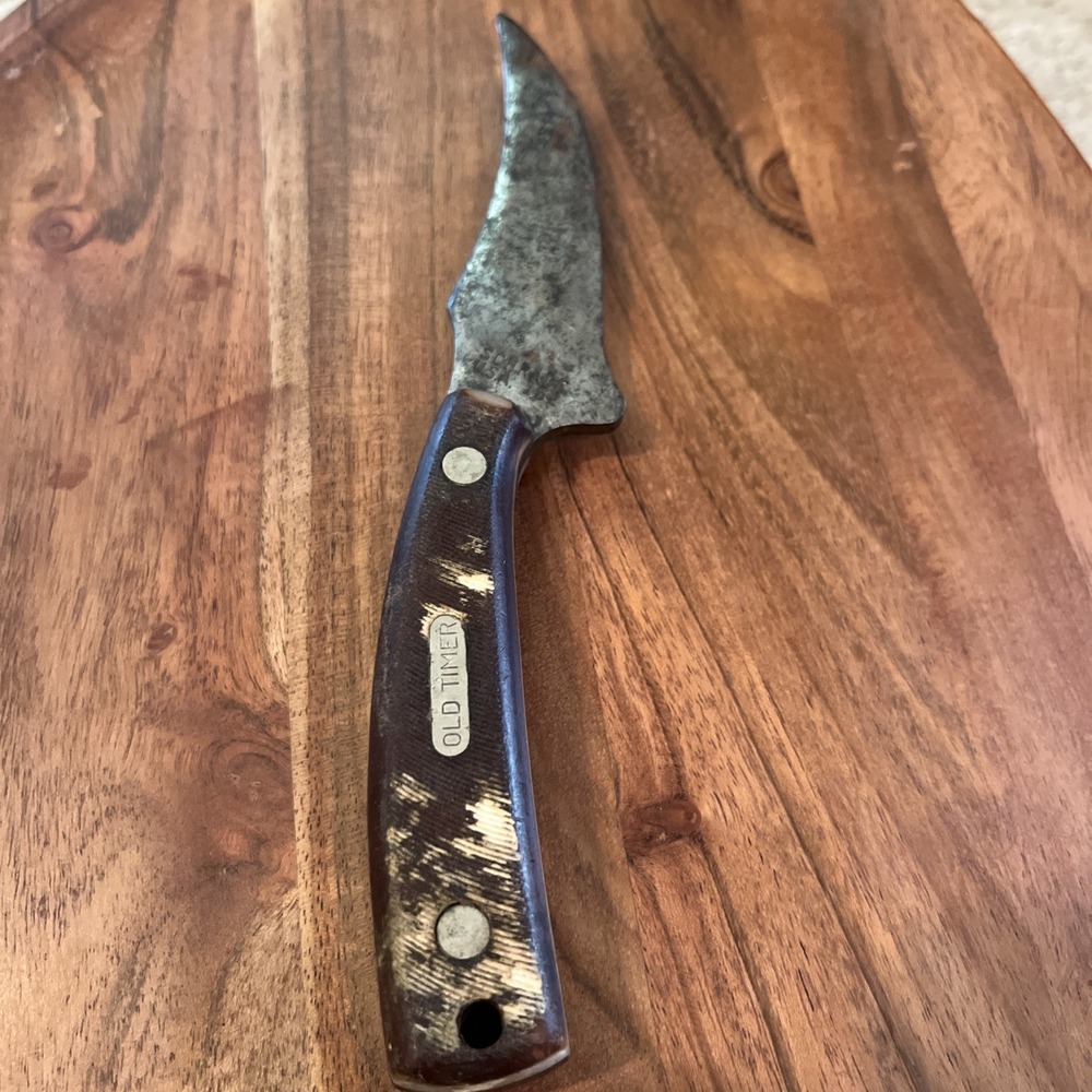 Early VINTAGE SCHRADE USA OLD TIMER #152 Sharp Finger KNIFE